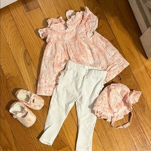 Cynthia Rowley Pink and White Bunny Ruffle Butt Outfit